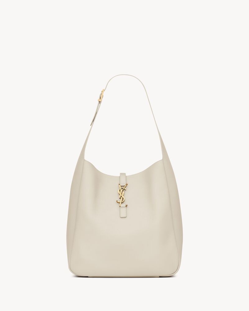 LE 5 À 7粒面皮革柔軟大型手袋