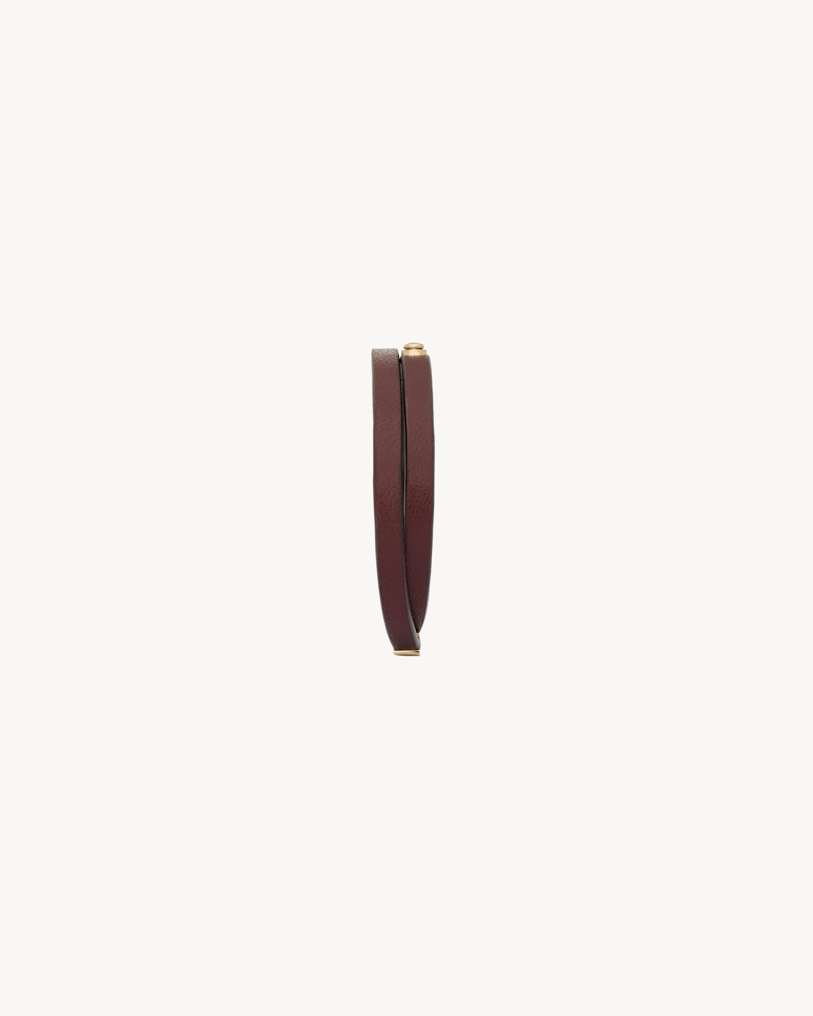 BRACELET DOUBLE TOUR EN CUIR ET MÉTAL