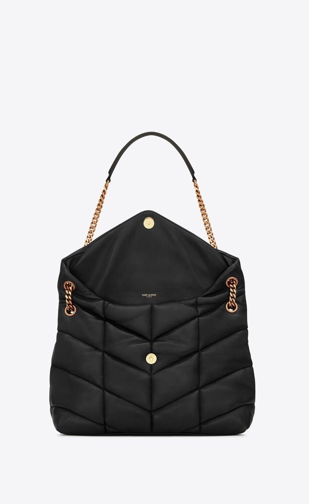 Small Puffer in quilted Lambskin leather, Saint Laurent