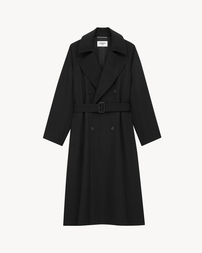 long coat in grain de poudre