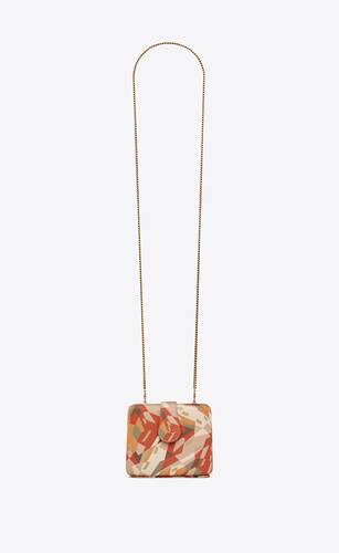 cassandre jewelry box on chain in printed satin