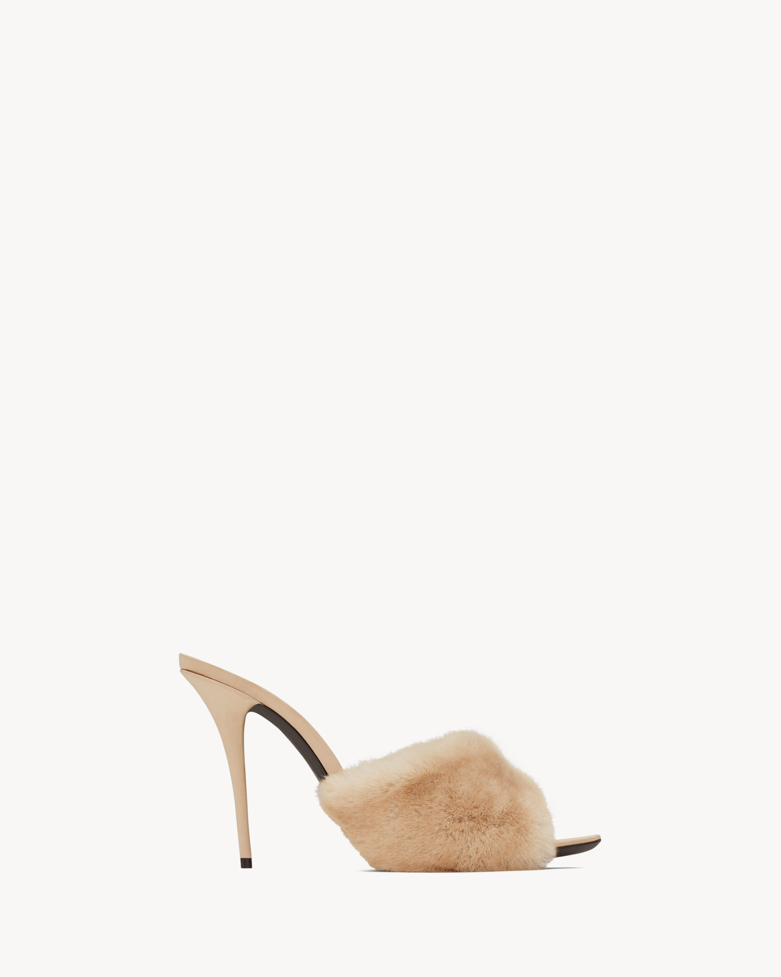 Saint laurent fluffy heels Clearance