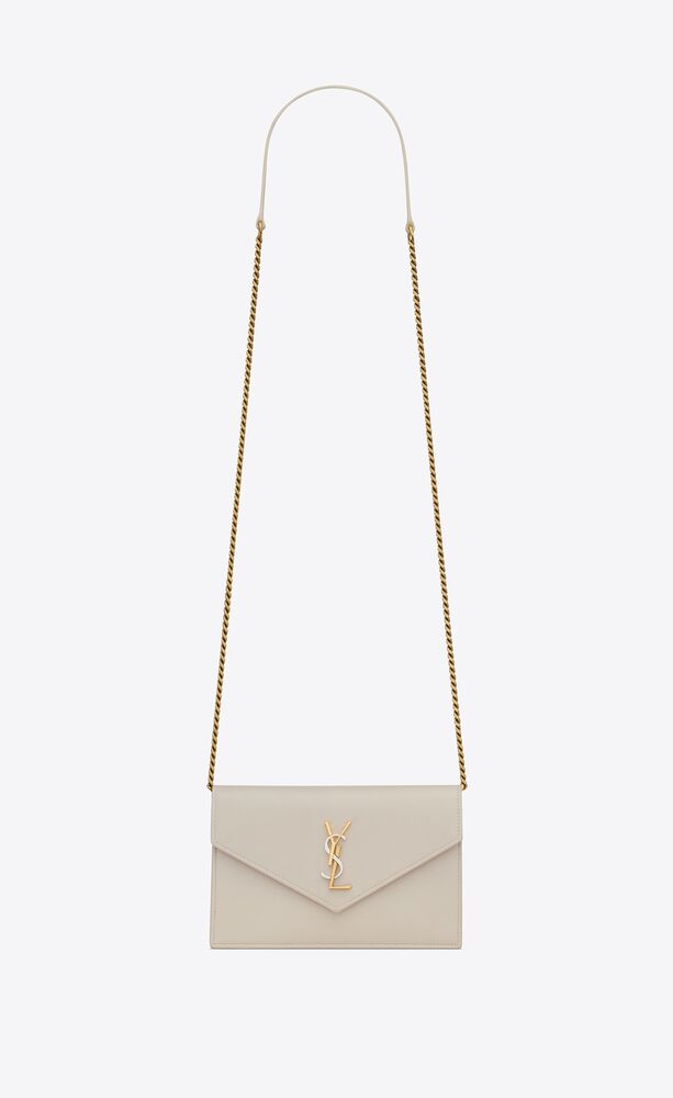 cassandre envelope chain wallet in smooth leather