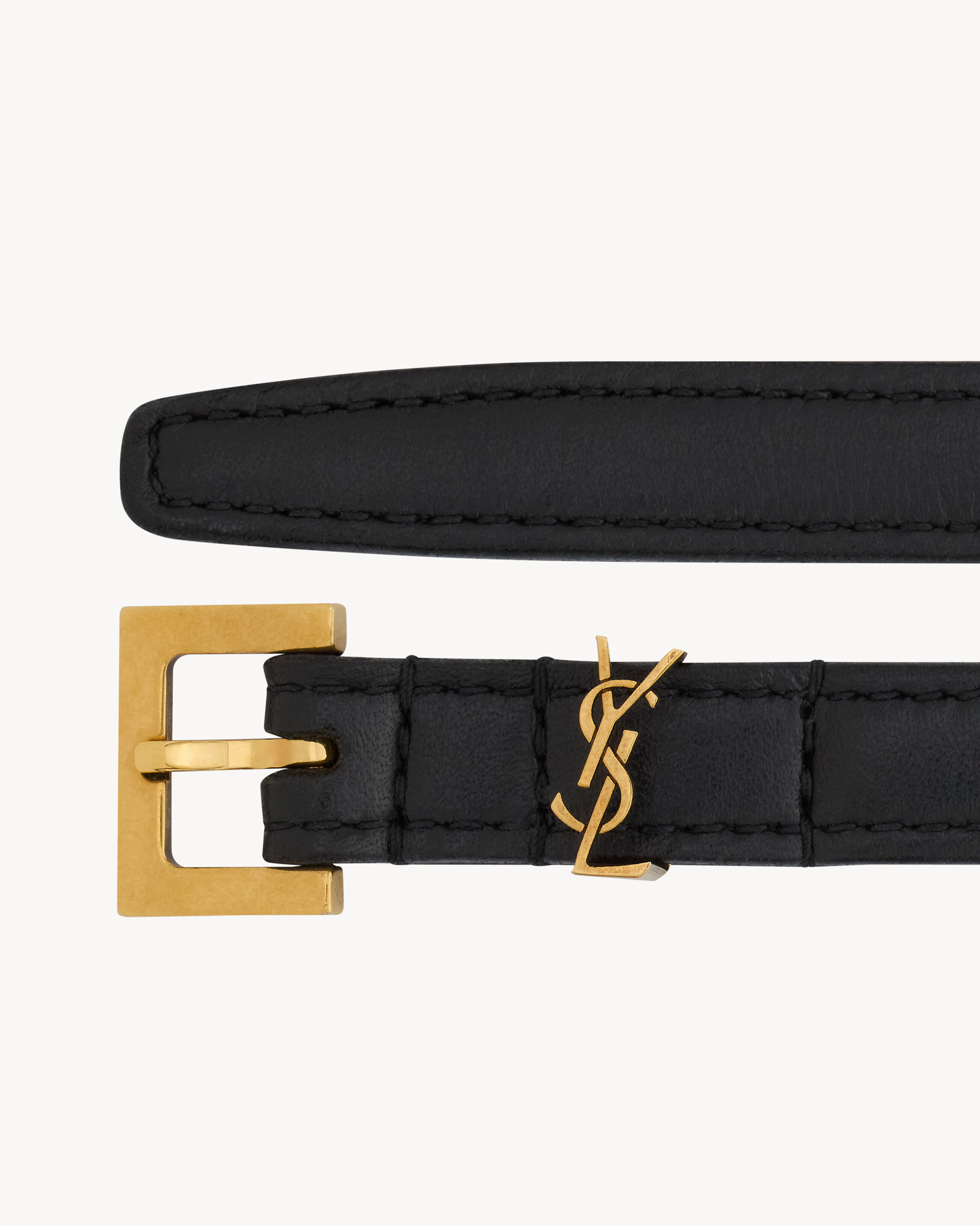 CASSANDRE extra thin belt in smooth leather
