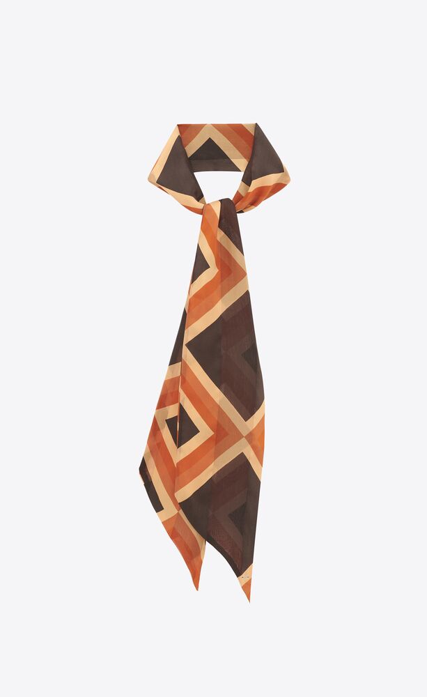 絲質lavallière領帶式圍巾