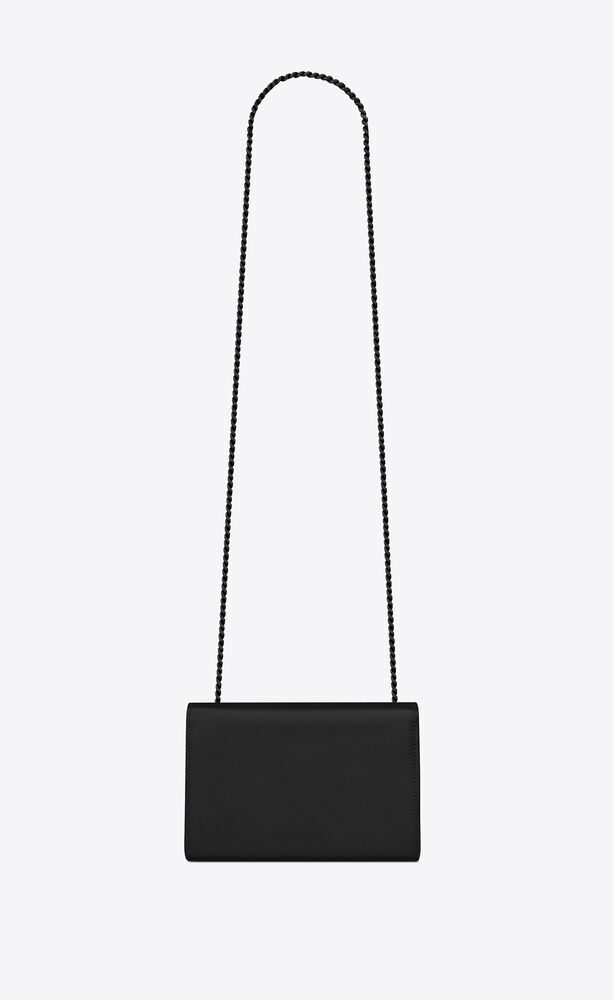 Saint Laurent Grain de Poudre Monogram Kate Tassel Small Shoulder Bag –  LuxeDH
