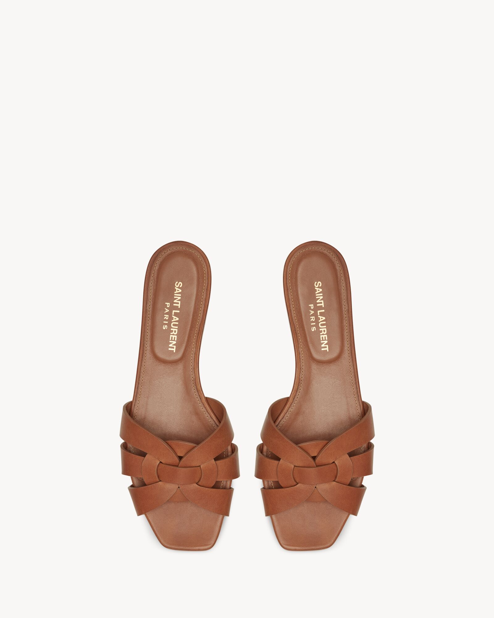 TRIBUTE MULES in smooth leather — 571952BDA002206