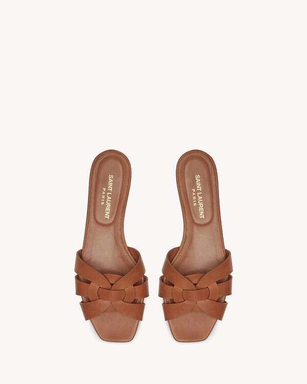 TRIBUTE MULES in smooth leather