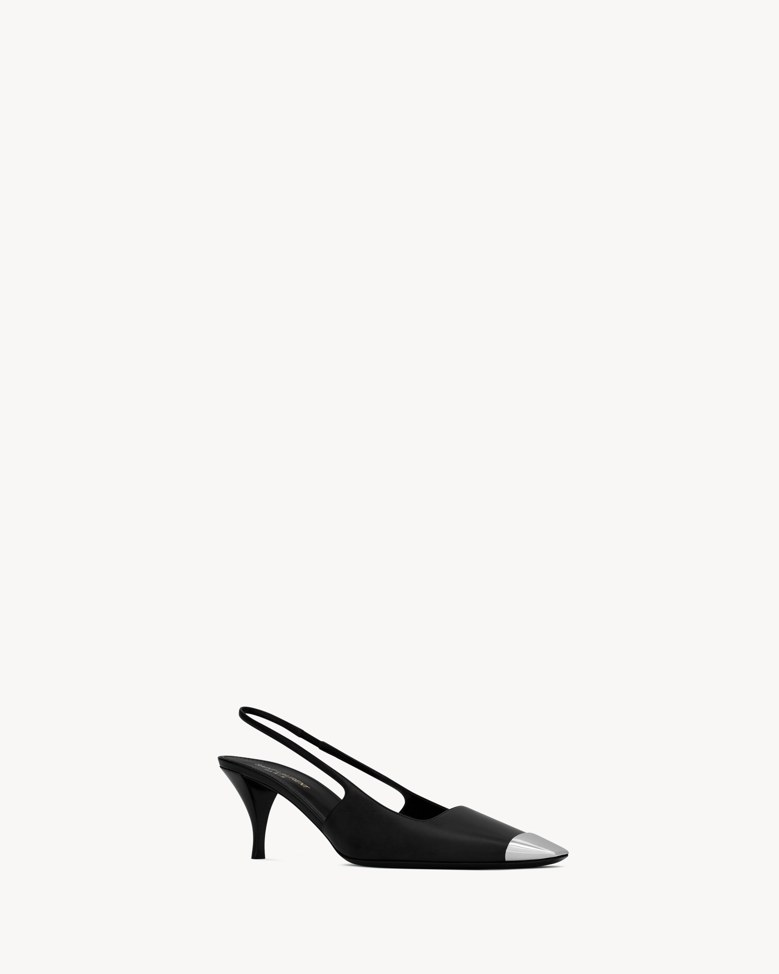 BLADE slingback pumps in smooth leather