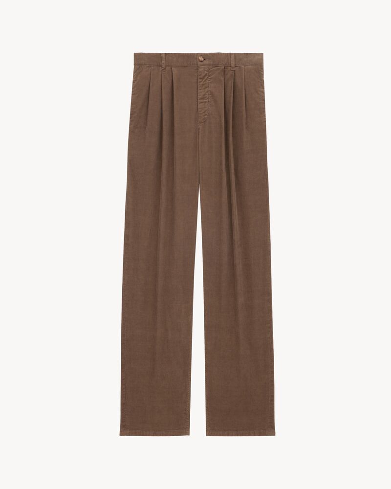 Pantalon large en velours côtelé