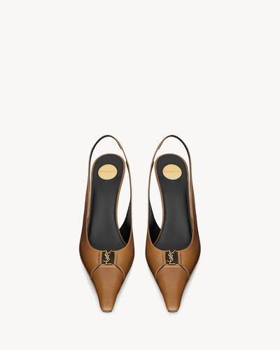 BABYLONE BRETEUIL slingback pumps in smooth leather
