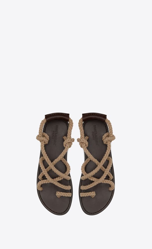 ysl rope sandals