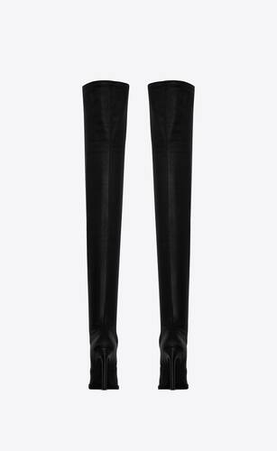 nina over-the-knee boots in smooth stretch leather