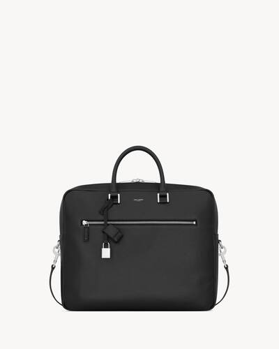 sac de jour large briefcase in grained leather