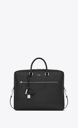sac de jour large briefcase in grained leather