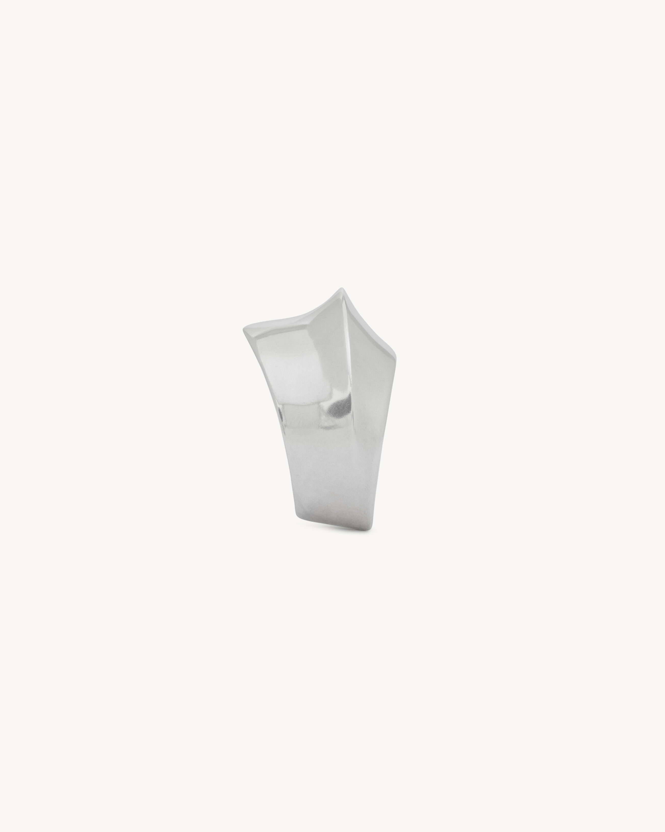Art deco asymmetric cuff bracelet in metal