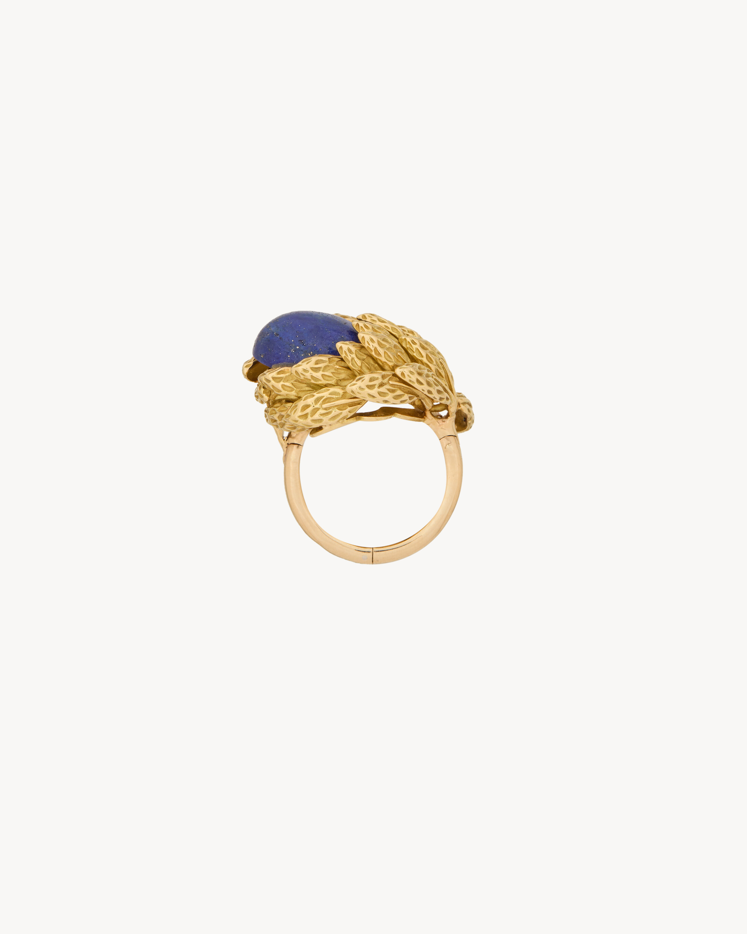 VINTAGE RING IN YELLOW GOLD AND LAPIS LAZULI