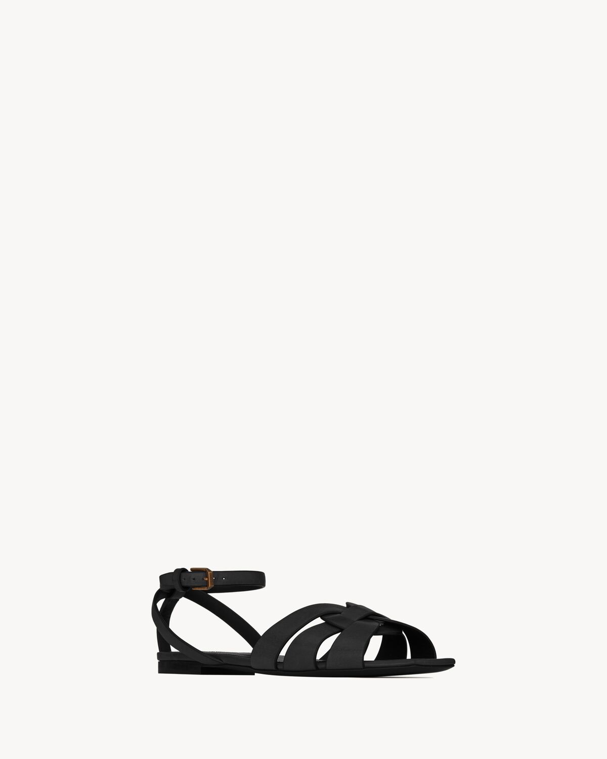 tribute flat sandals in smooth leather