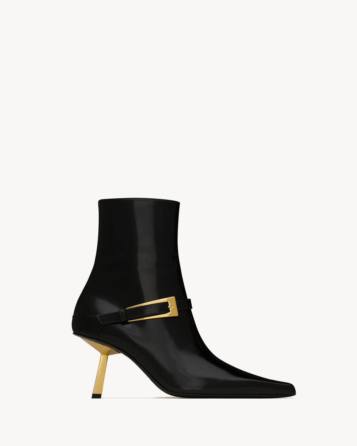 LEE booties in glazed leather Saint Laurent YSL AU