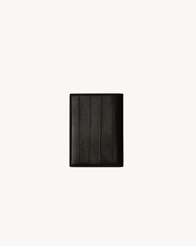 SAINT LAURENT PARIS credit card wallet in eel