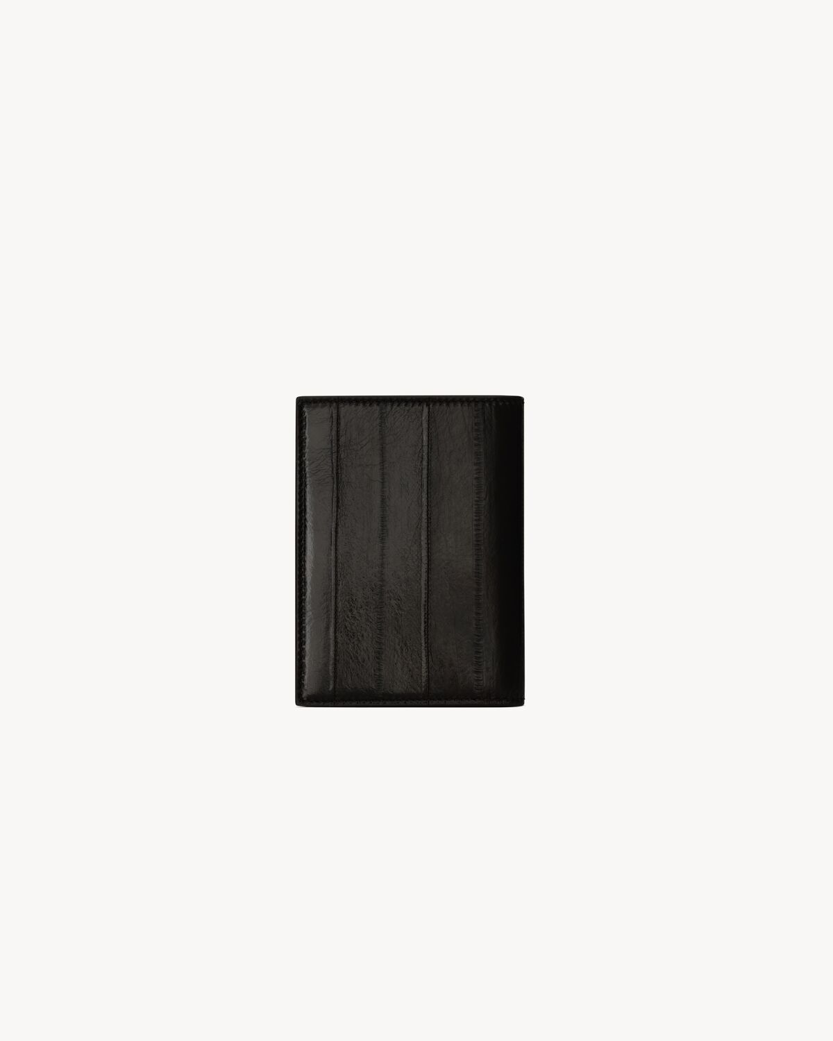 saint laurent paris credit card wallet in eel