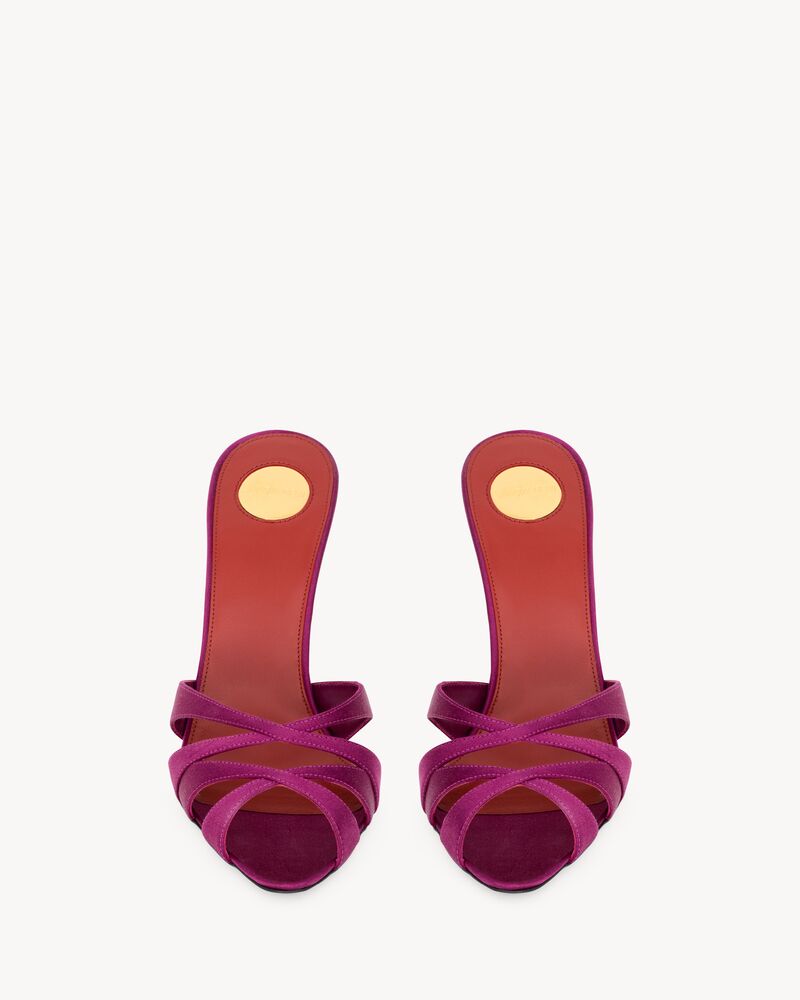 CHANDELLE mules in satin crepe