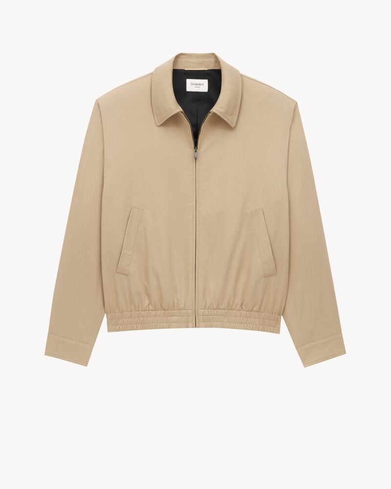 jacket in cotton serge | Saint Laurent | YSL DK