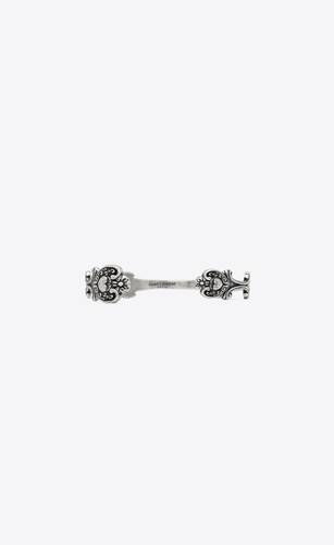 you & me victorian heart cuff bracelet in metal