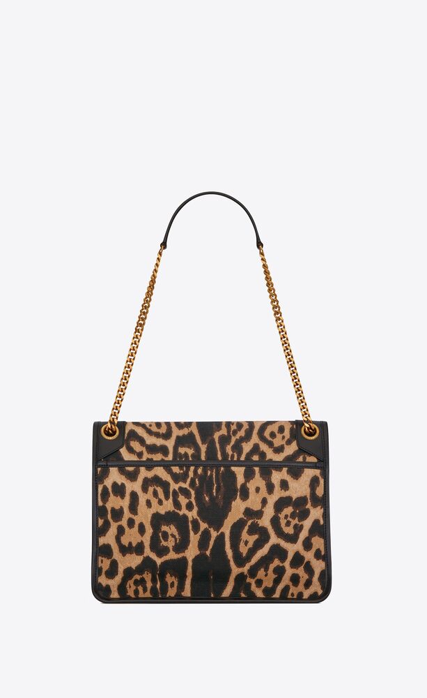 NIKI medium in leopard-print canvas and smooth leather | Saint Laurent ...