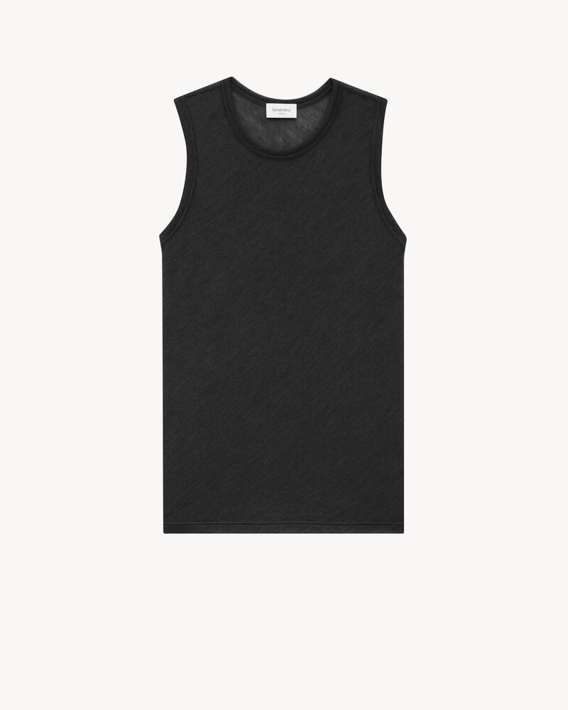 tank top in cashmere and silk jersey