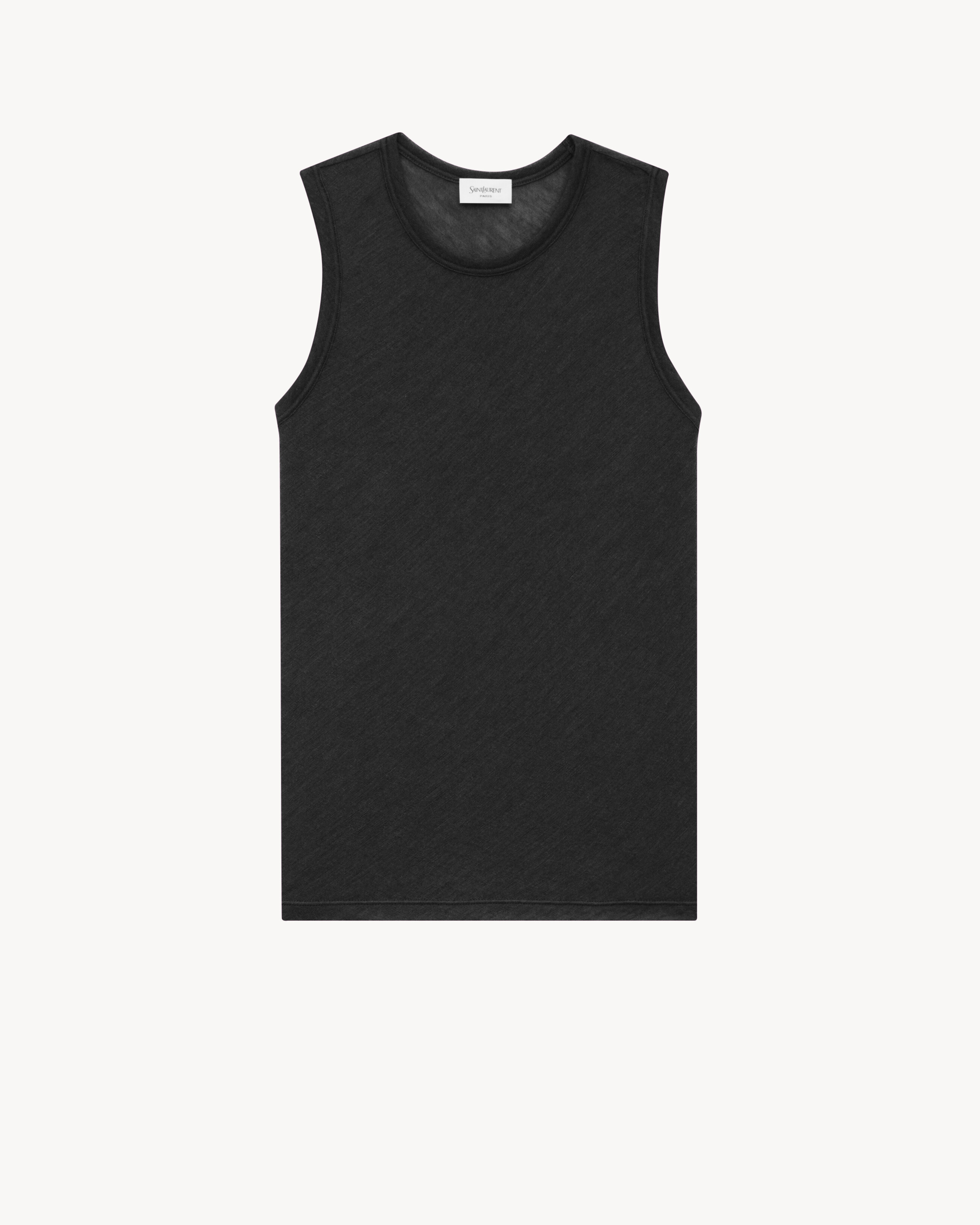 tank top in cashmere and silk jersey
