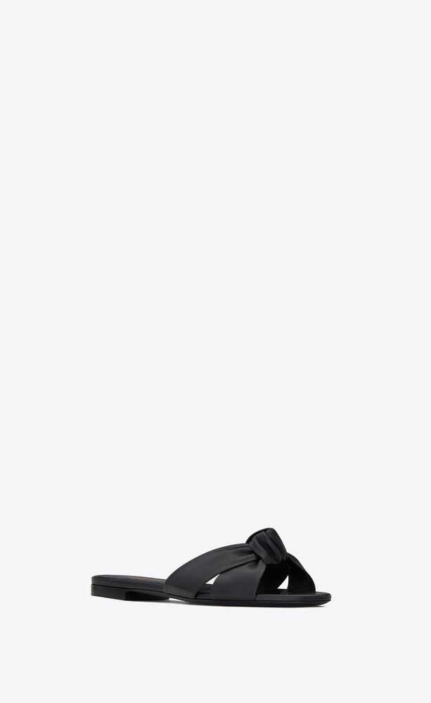 BIANCA flat mules in smooth leather | Saint Laurent | YSL.com