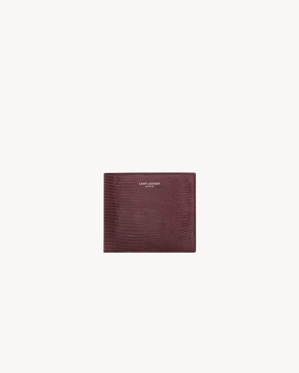 saint laurent paris east/west wallet in lizard