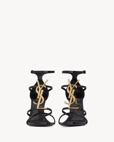 【YSL】イヴサンローラン　ブラック クロスストラップ ミュール 3614274076585_black-op-edp-