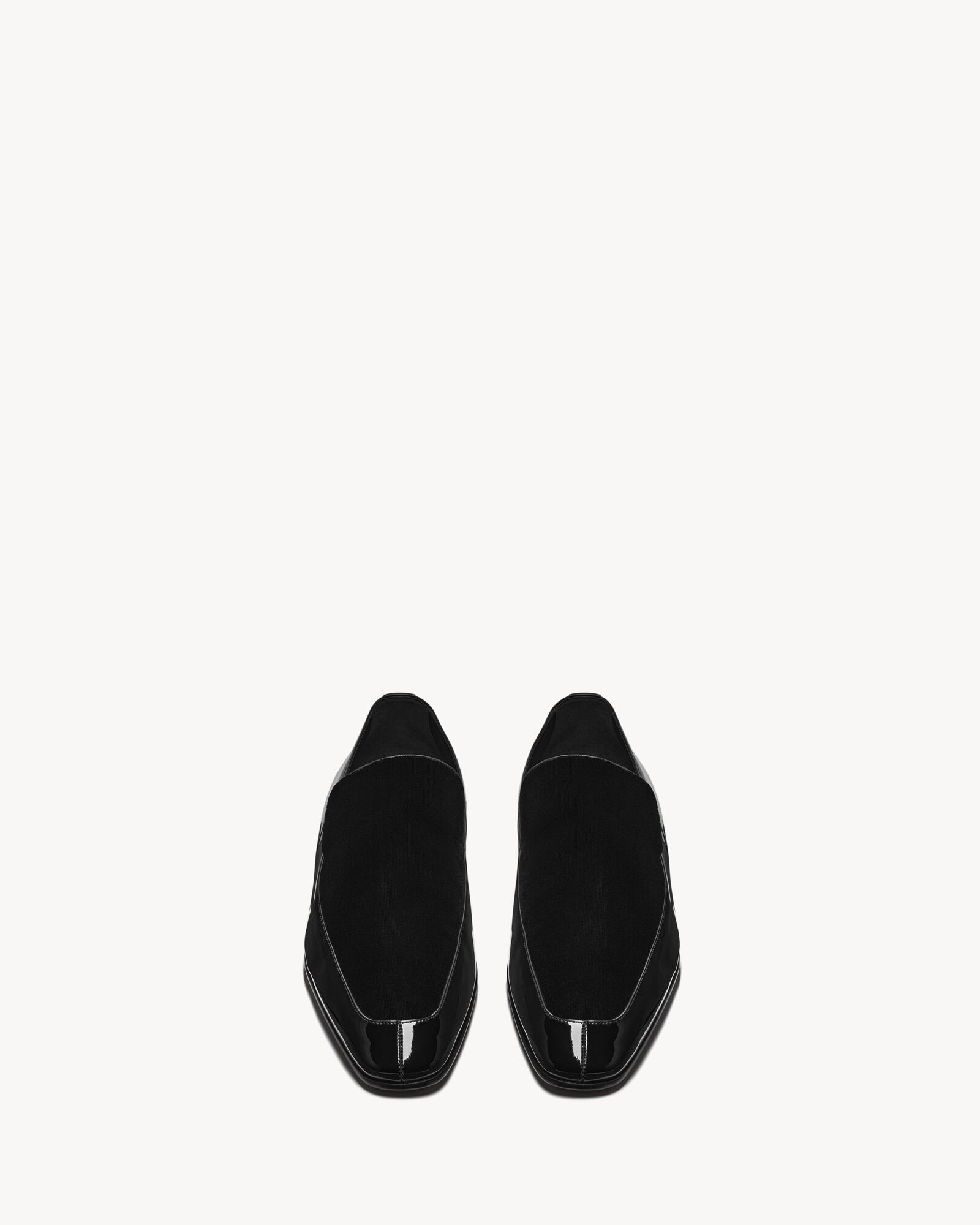 GABRIEL loafers in patent leather and velvet Saint Laurent