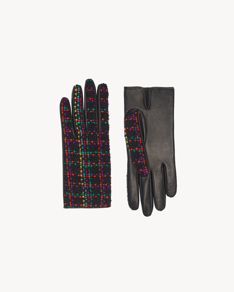 saint laurent skeleton gloves