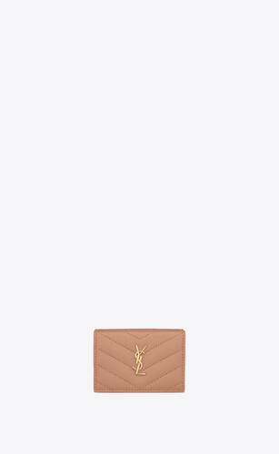 cassandre matelassé origami tiny wallet in grain de poudre embossed leather