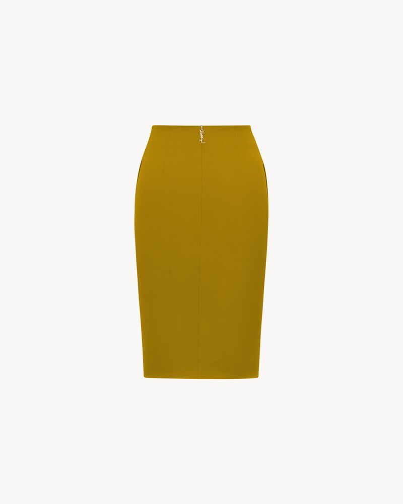 pencil skirt in satin