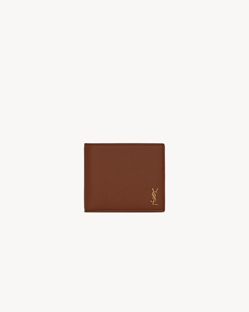 TINY CASSANDRE East/West wallet in grained leather
