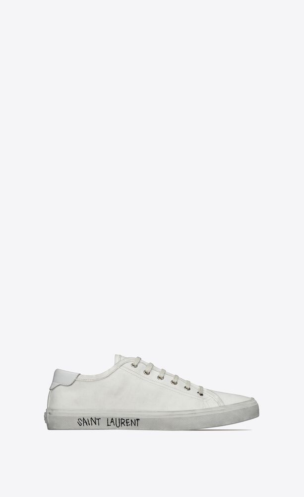malibu sneakers in canvas and smooth leather