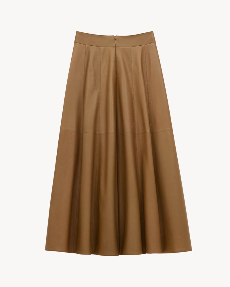 long skirt in lambskin