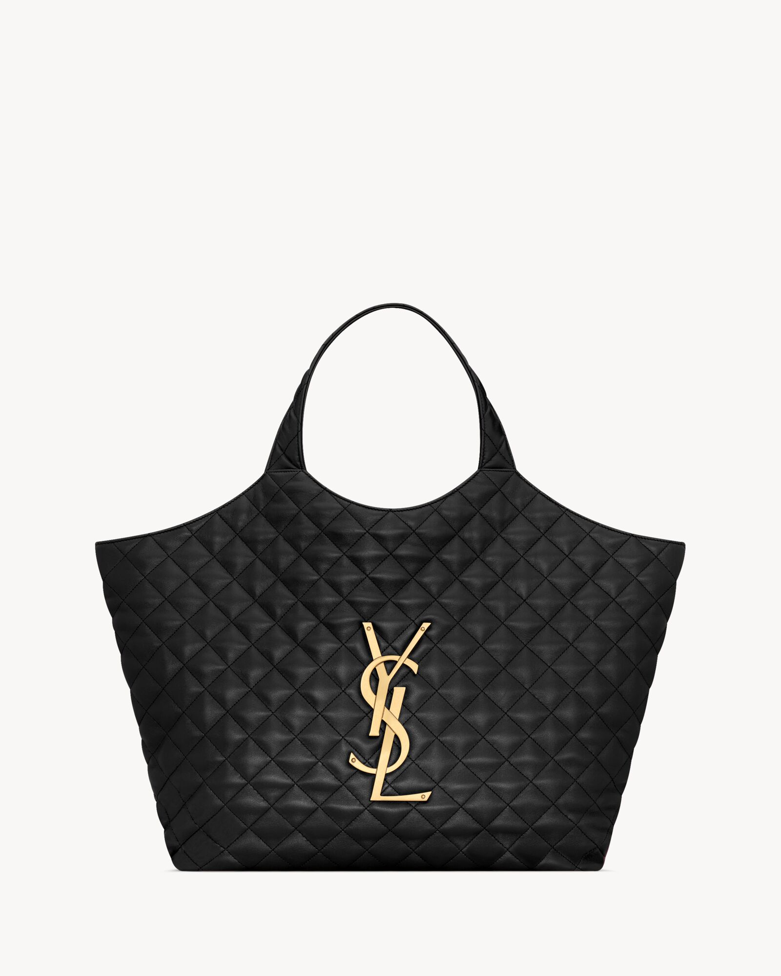 Black YSL Icare tote