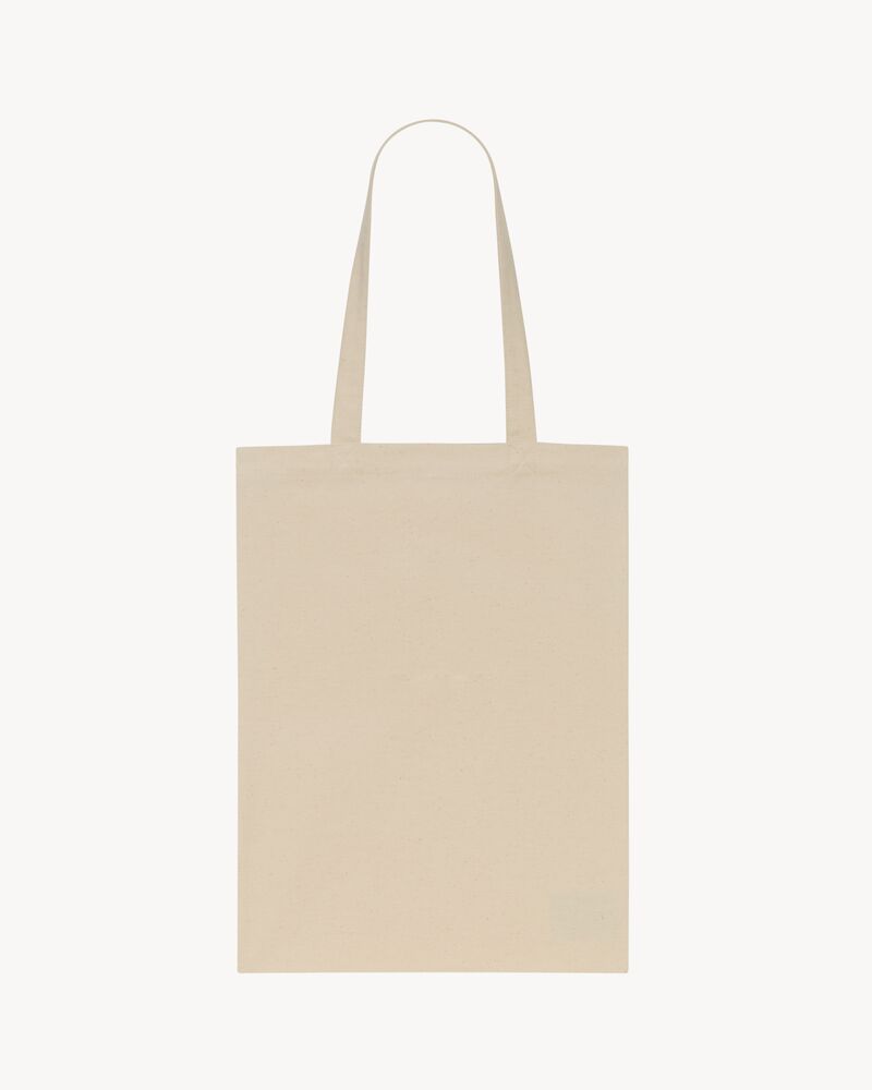 SMALL SAINT LAURENT TOTEBAG IN BRUSHED COTTON