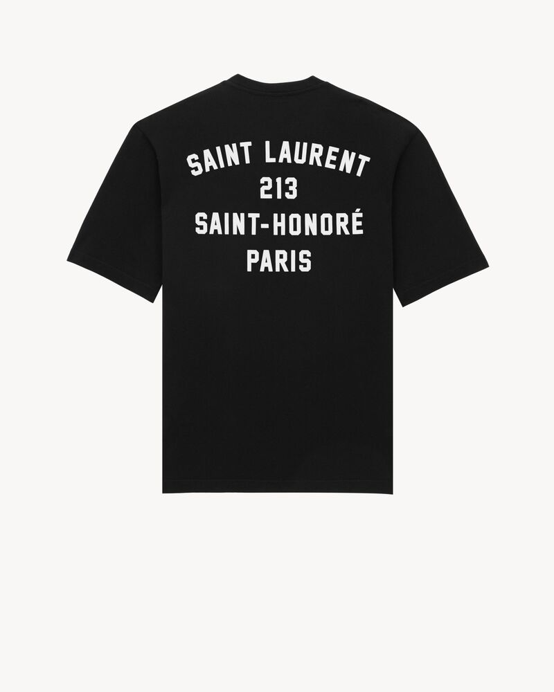 SAINT LAURENT PARIS ADDRESS T-SHIRT