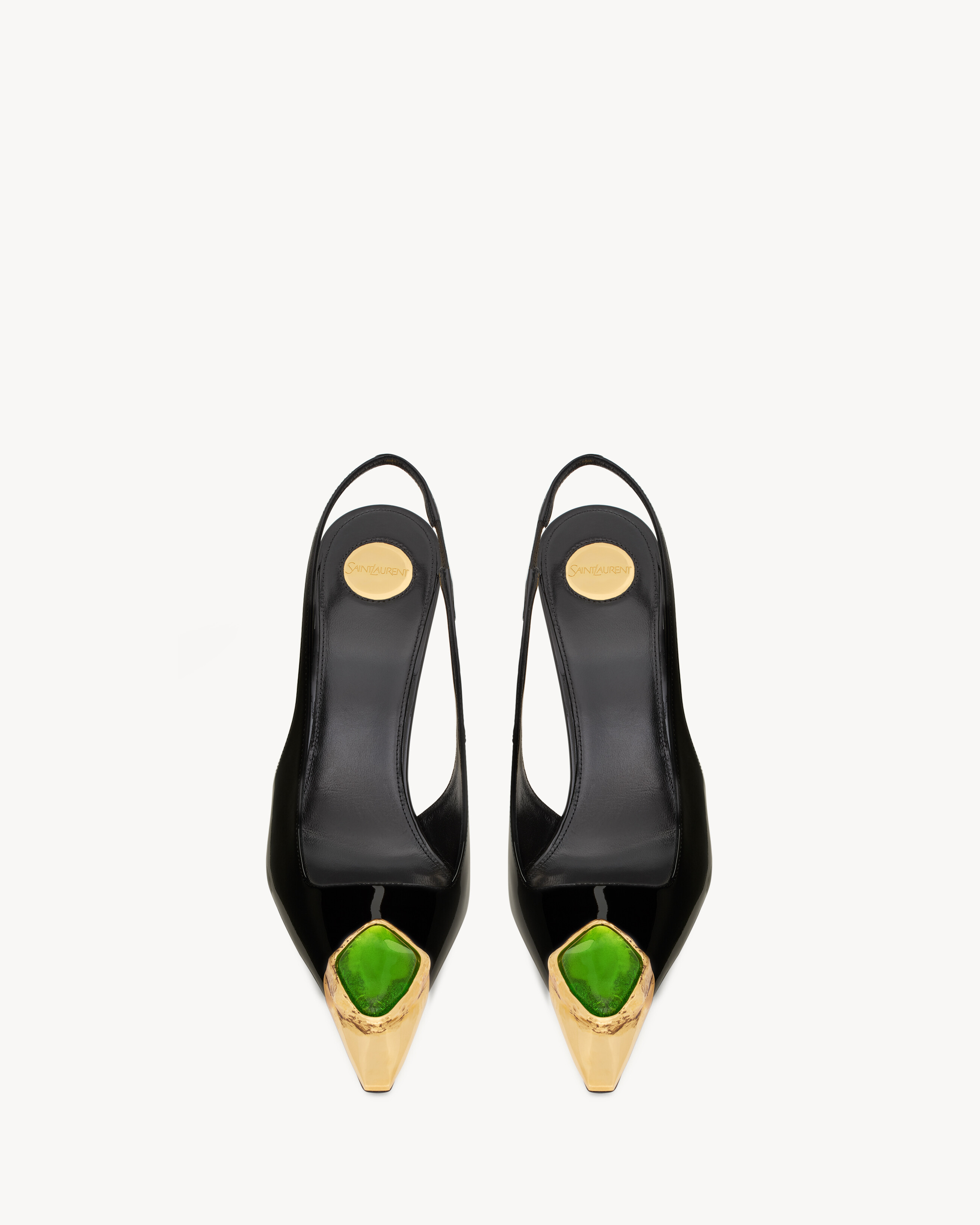 LOULOU slingback pumps in patent leather