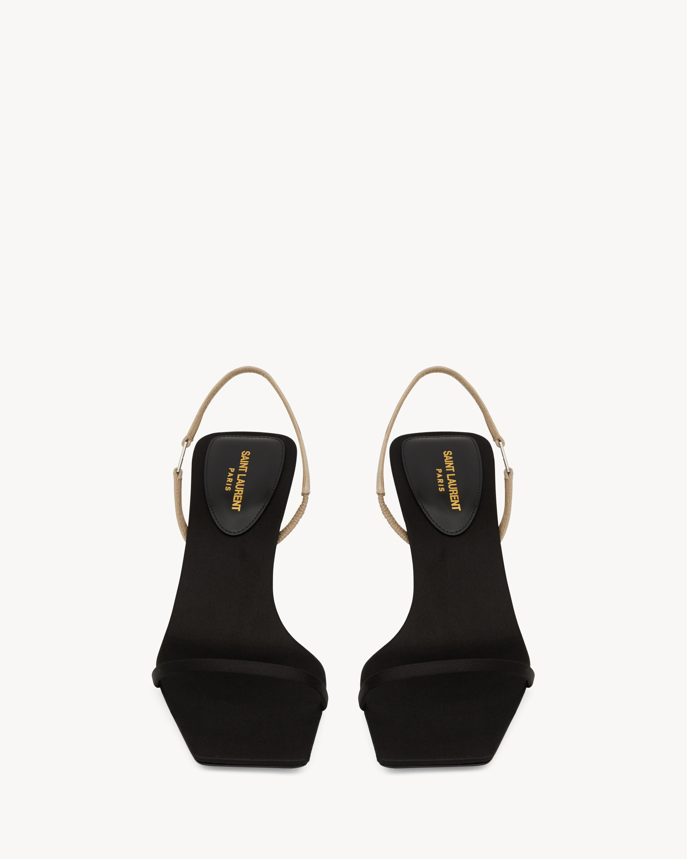JASPE sandals in satin crepe