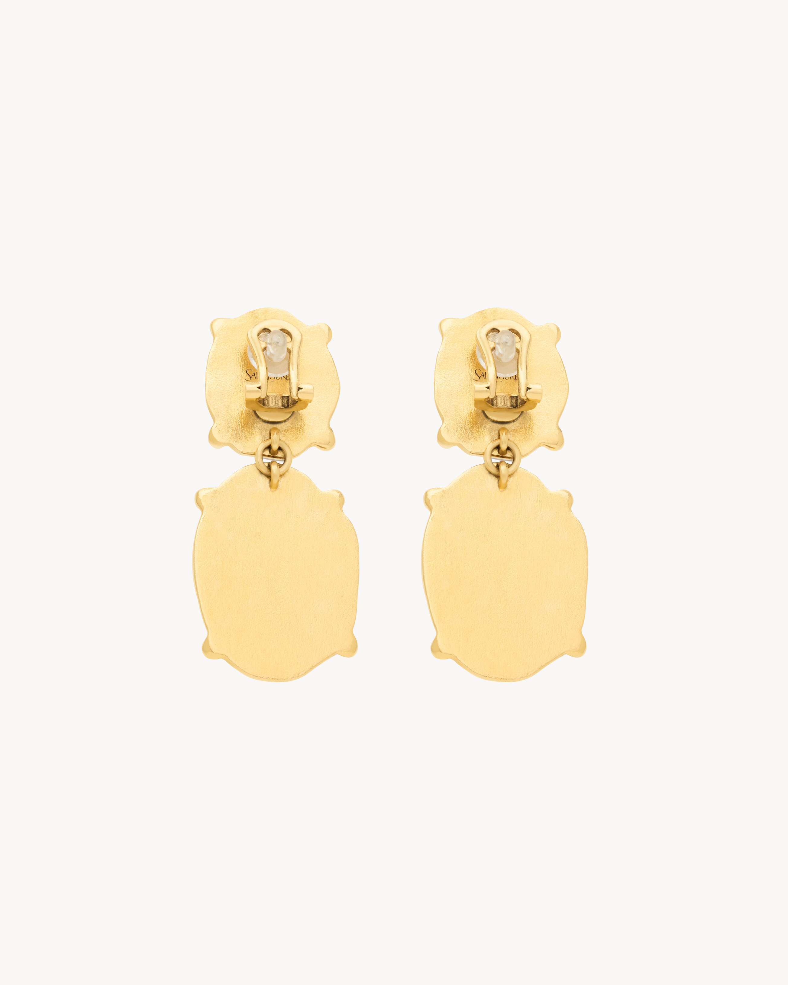 BOUCLES D'OREILLES À PENDANT CABOCHON EN RÉSINE