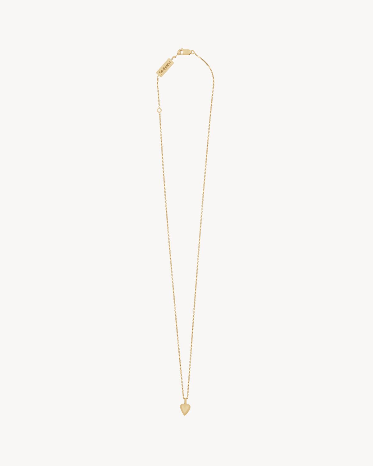 heart pendant necklace in 18K yellow gold