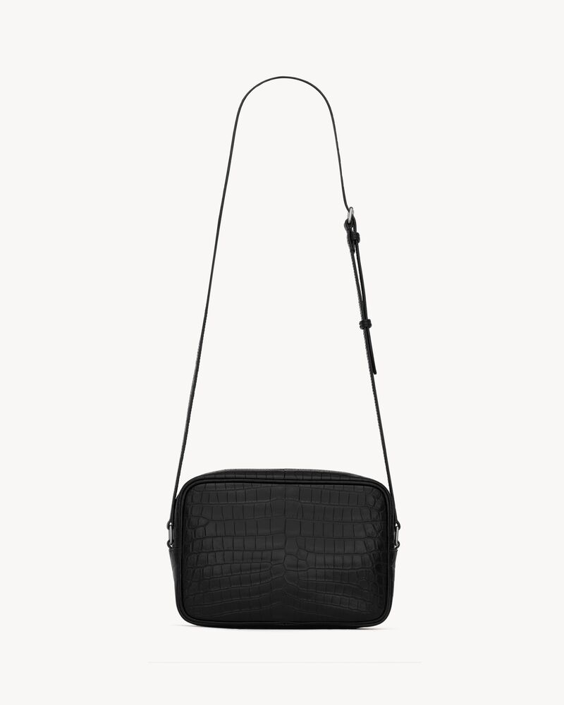 Ysl croco best sale sling bag