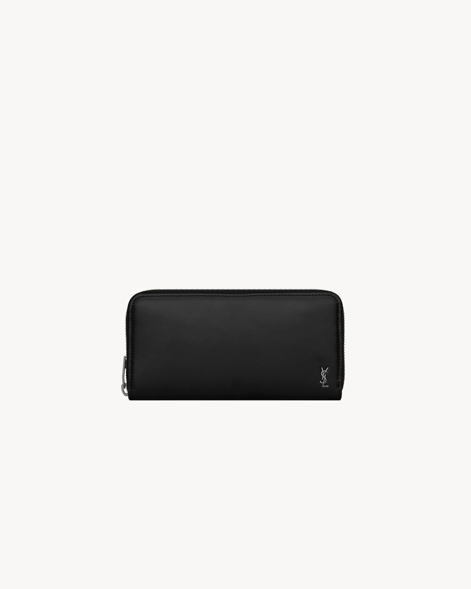 TINY CASSANDRE zip-around wallet in matte leather — 6302011JB0E1000